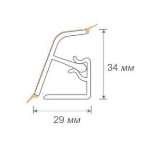 Плинтус (бортик) REHAU 4,2м Мрамор Неро антик