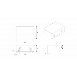 Мебельная ручка RAY RT109SST.1/32 Нержавеющая сталь
