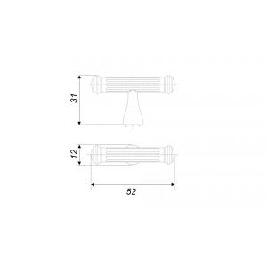 RC531AC.1 (Ручка мебельная RIGATA 24525Z05201.22)