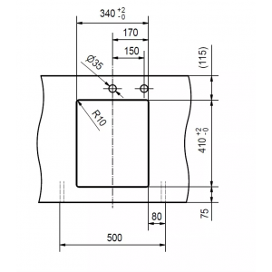 FRANKE 144.0603.819 Мойка SID 110-34 серый, 365*440мм, квадр., Tectonite., подст.