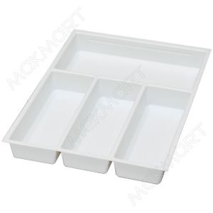 Ёмкость в базу 450 (473х370) для столовых приборов, цвет белый