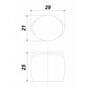Ручка-кнопка RC119MDN.4 матовый темный никель