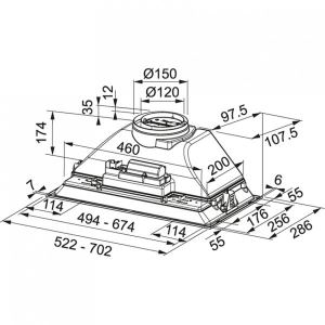 305.0599.510 Вытяжка FBI 705 XS HCS