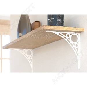 Менсолодержатель «Бриз», отделка белый бархат (матовый), комплект 2 штуки