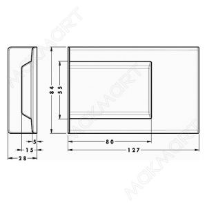 Крышечка декоративная для подвески арт.807.XL антрацит