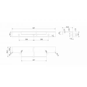 Мебельная ручка RAY  RT109W.1/000/600  Белый