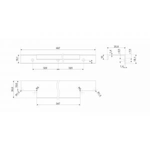 Мебельная ручка RAY  RT109W.1/000/700 Белый