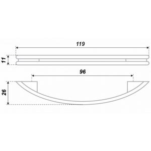 RS217CP.3/96 (Ручка мебельная AL RS217CP.3/96)