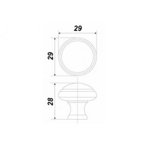 ручка-кнопка RC400BL.4 матовый черный