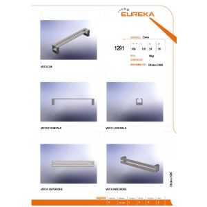 Ручка Eureka 1291, 160мм, цвет хром