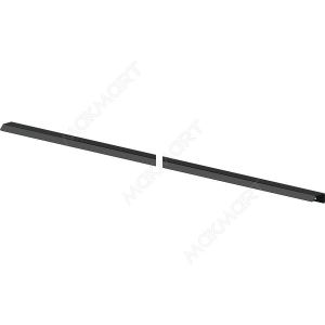 Ручка-профиль накладная L.1196мм, отделка черный бархат (матовый)