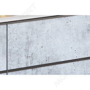 Ручка-профиль накладная L.1196мм, отделка черный бархат (матовый)