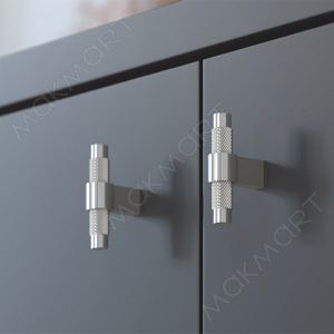 Ручка-кнопка, отделка хром глянец