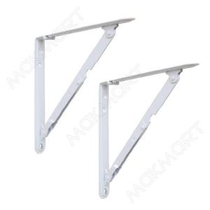 Менсолодержатель складной, L=200мм, отделка белая, комплект 2 шт.