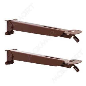 Менсолодержатель складной с фиксатором, L=280мм, отделка коричн, компл 2ШТ