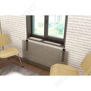 Менсолодержатель складной с фиксатором, L=280мм, отделка коричн, компл 2ШТ