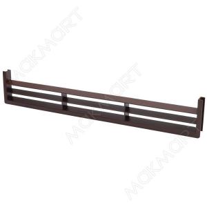 Вентиляционная решётка для цоколя, цвет темно-коричневый