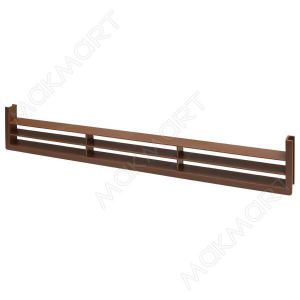 Вентиляционная решётка для цоколя, цвет орех