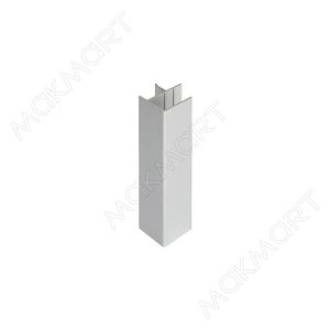 Угол 90" для цоколя H.100, отделка алюминий анодированный