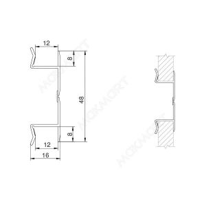 A20 Угол 90"/135"/180" универсальный Н.100, золото шлифованное