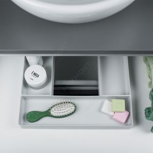 Комплект емкостей 300х200/70 для п-образного ящика, цвет белый Комплект емкостей 300х200/70 для п-образного ящика, цвет белый