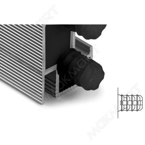 Крепление торцевое для профиляR6588L27, цвет черный