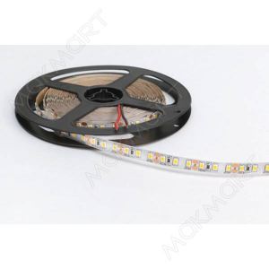 Лента светодиодная SMD2835, 120 LED/м, 12Вт/м, 12В, 960-1080Лм./м 5000х8 мм, IP 20, 3000-3500К (тепл