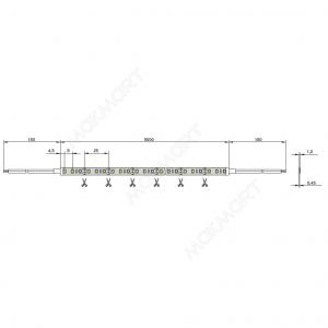 Лента светодиодная SMD2835, 120 LED/м, 14.4Вт/м, 12В, CRI80, 1400-1500Лм./м 5000х8 мм, IP 20, 3000-3