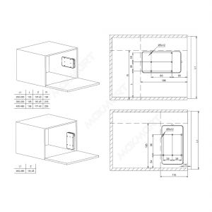 Подъемник для секретера MiniWinch, усилие 60N, универсальный