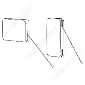 Подъемник для секретера MiniWinch, усилие 100N, универсальный Подъемник для секретера MiniWinch, усилие 100N, универсальный