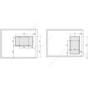 Подъемник для секретера MiniWinch, усилие 100N, универсальный Подъемник для секретера MiniWinch, усилие 100N, универсальный
