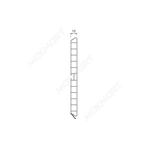 Цоколь ПВХ H.100, L=4000, золото шлифованное