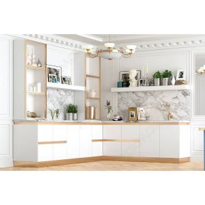 Цоколь ПВХ H.100, L=4000, золото шлифованное