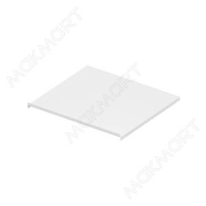 Защитный экран под варочную панель, для тумбы шириной 600мм из 16ДСП, отделка белый бархат (матовый)