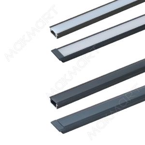 Профиль 1005 для LED подсветки врезной, L=3000 мм, отделка черный (анодировка)