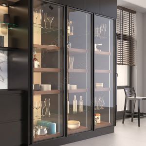 Профиль 1005 для LED подсветки врезной, L=3000 мм, отделка черный (анодировка)