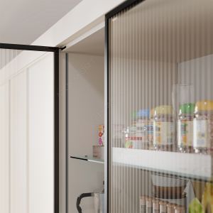 Профиль 1005 для LED подсветки врезной, L=3000 мм, отделка черный (анодировка)