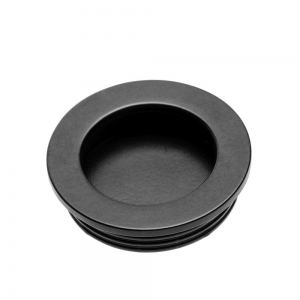 Ручка врезная круглая D-40 мм. UZ В224 черный UZ-00B224-20