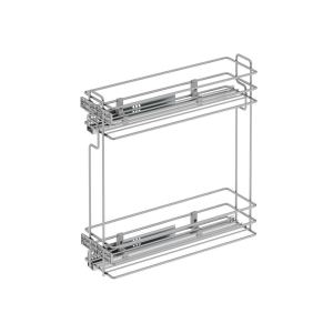 KS-200L Бутылочница 200, Starax, направляющие Samet, (151х475х495 мм), частичное выдвижение, левая