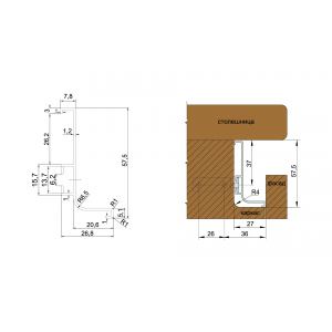 RP051GR.1/000/4100 (Ручка-профиль интегрированная GOLA BALANCE)