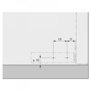 908959001 Механизм PUSH TO OPEN MAGNET для петель, приркуч. короткий ход, белый 908959001 Механизм PUSH TO OPEN MAGNET для петель, приркуч. короткий ход, белый