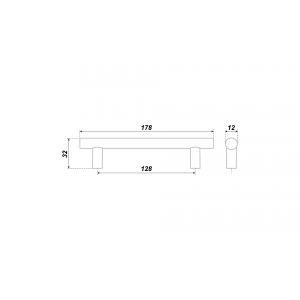 RR002W.5/128 (Ручка RR002 цвет W)