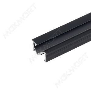 Профиль 2210 для LED подсветки врезной, L=3100 мм, отделка черная (анодировка)