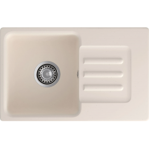 GRANFEST Мойка SMART 680L 1 чаша+крыло 680*430мм белый арт.GF-SM-680 L