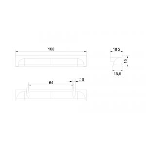Мебельная ручка EVA RT020BL.1/000/100 Матовый чёрный
