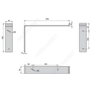 Менсолодержатель «Лофт-1», отделка белый бархат (матовый)
