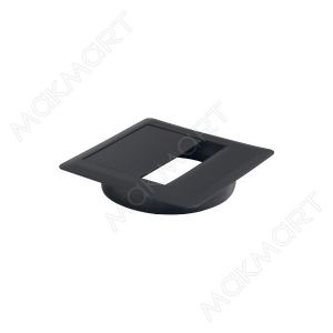 Заглушка кабель-канал 94x94мм (d.80мм), цвет черный