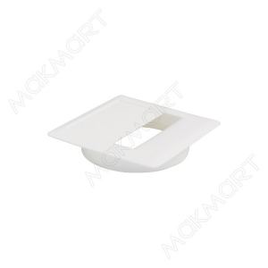 Заглушка кабель-канал 94x94мм (d.80мм), цвет белый