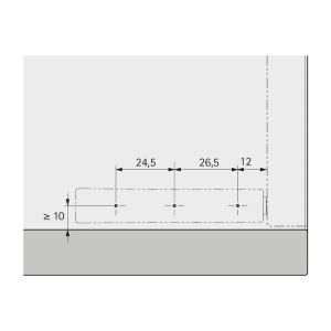 908962601 Механизм Push to Open PIN для петель прикруч, длинный ход, цвет АНТРАЦИТ 908962601 Механизм Push to Open PIN для петель прикруч, длинный ход, цвет АНТРАЦИТ