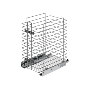 S-8051-C Корзина для белья в базу 300 мм, Starax, с нижним креплением, (240х470х550 мм), хром